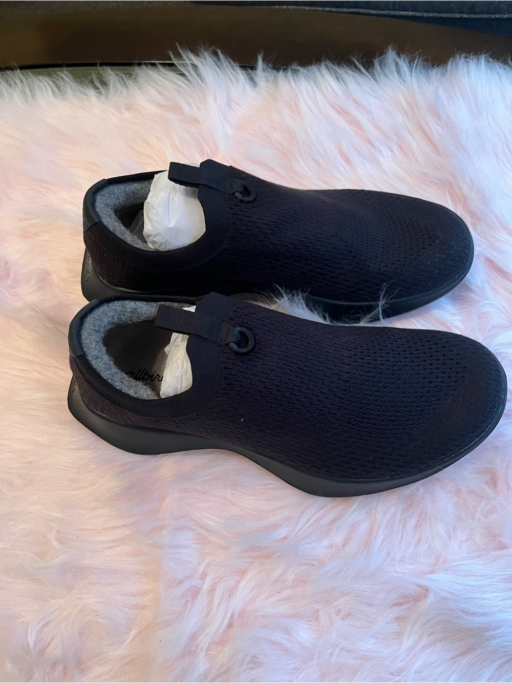 allbirds Kids Wool Slip-On Sneakers in Black